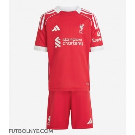 Camiseta Liverpool Alexis Mac Allister #10 Primera Equipación para niños 2025-26 manga corta (+ pantalones cortos)